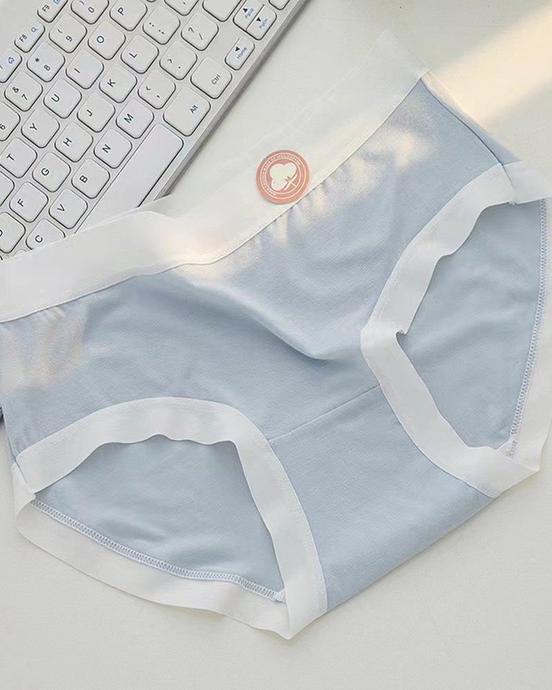 Women's Summer Thin Cotton Colorful Underwear 5 Pack