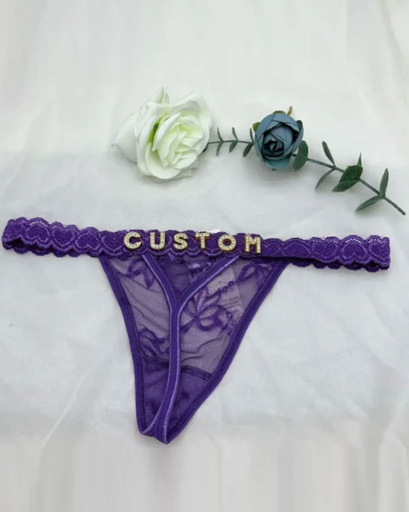 Custom Thong - Name Thong custom thong adult lingerie