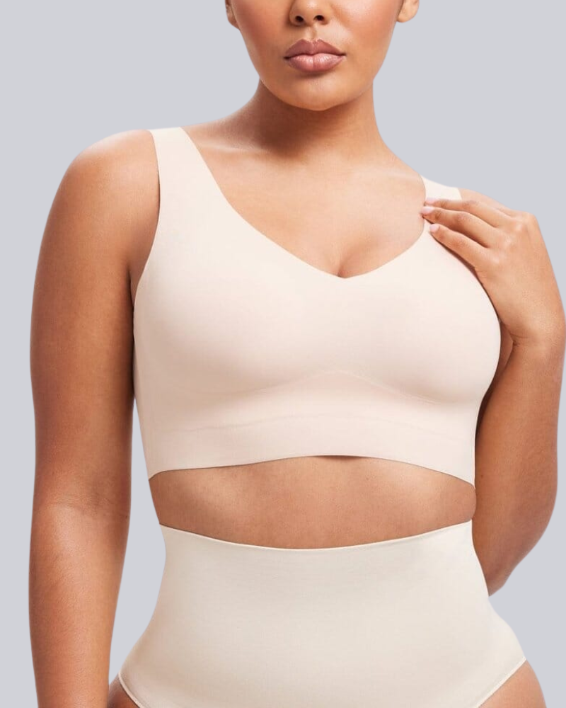 Floralshe®Wireless Back Smoothing V-Neck Tank Bra