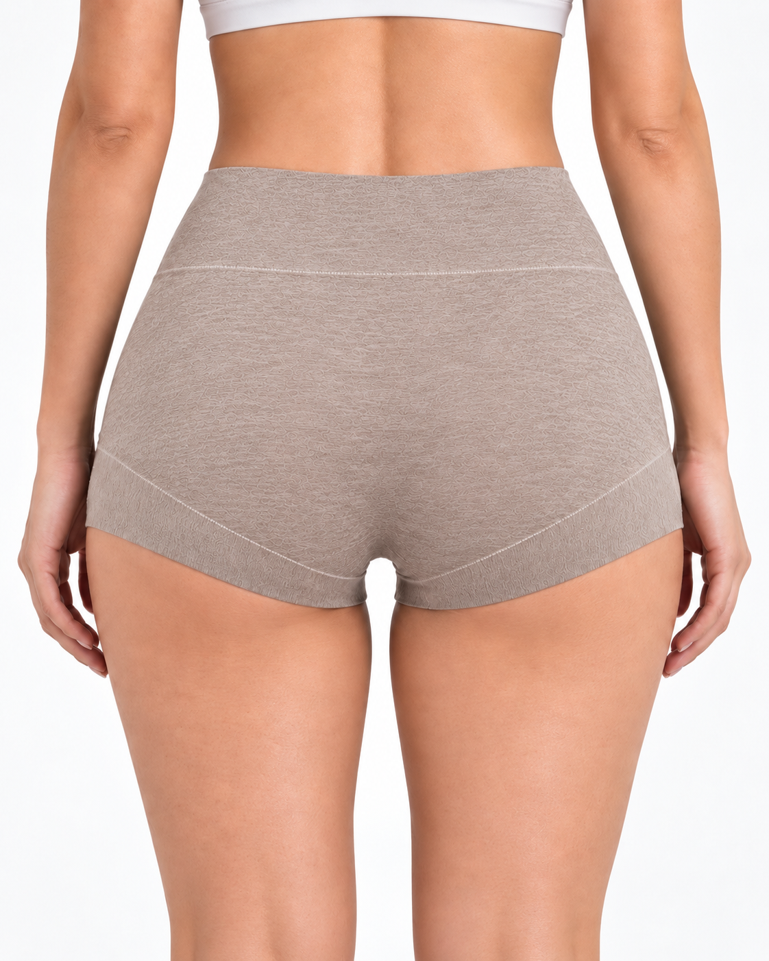 3-Pack Pure Cotton High Waist Tummy Control Antibacterial Elastic Boxer Briefs