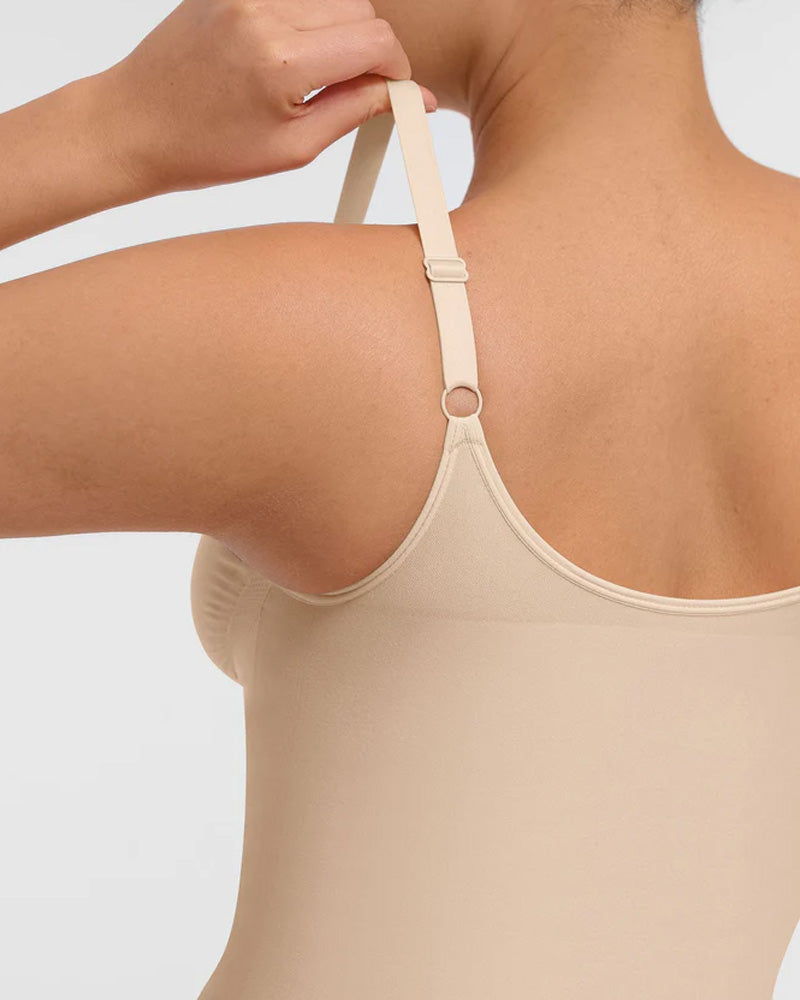 Women's Solid Color Tummy Tuck Seamless Zipper Body Shaper