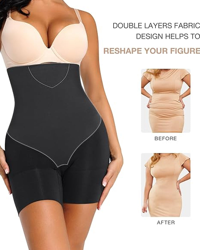 Women's Tummy Control High Waist Plus Size Compression Breathable Shaping Shorts