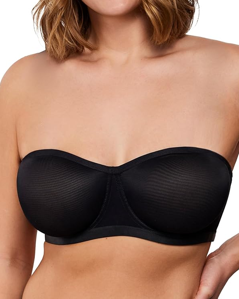 Women's Sheer Mesh Unlined Underwire Adjustable Removable Straps Half Cup Bra