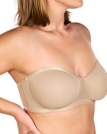 Women's Sheer Mesh Unlined Underwire Adjustable Removable Straps Half Cup Bra