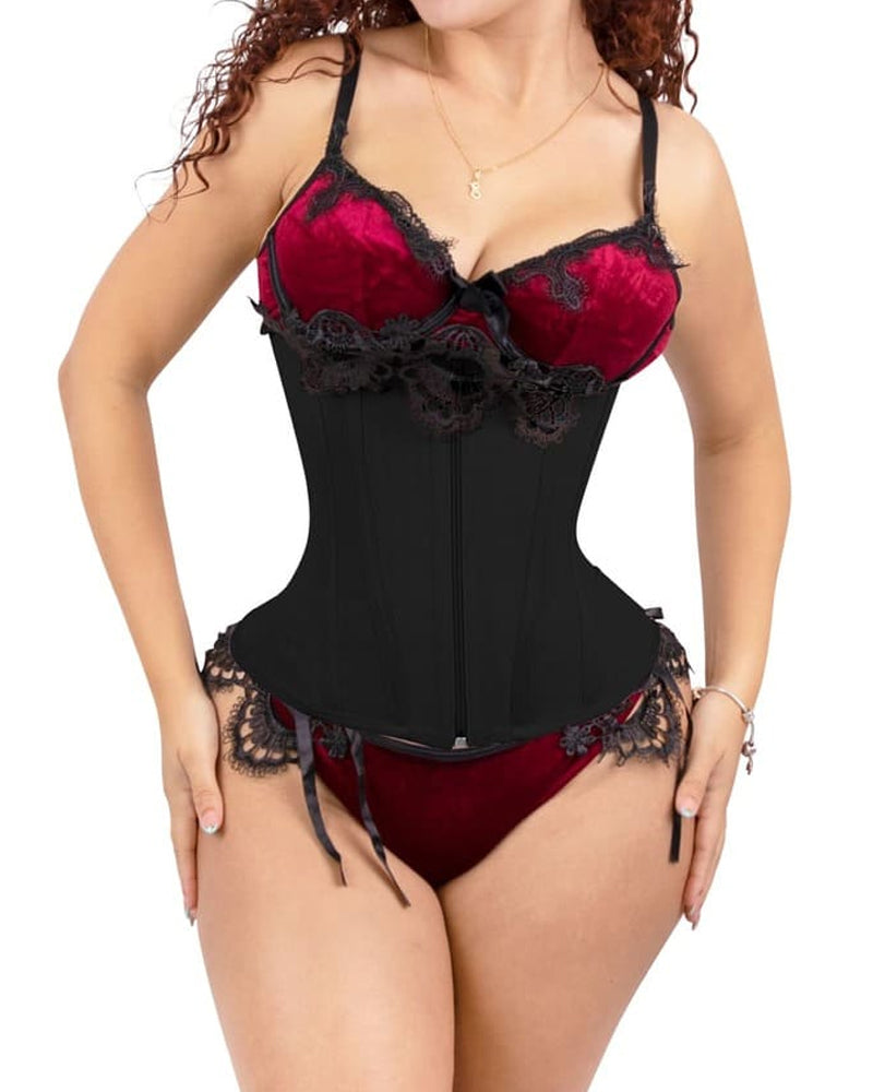 Women's Double Compression Straps Zippered Belly Control Invisible Waist Belt