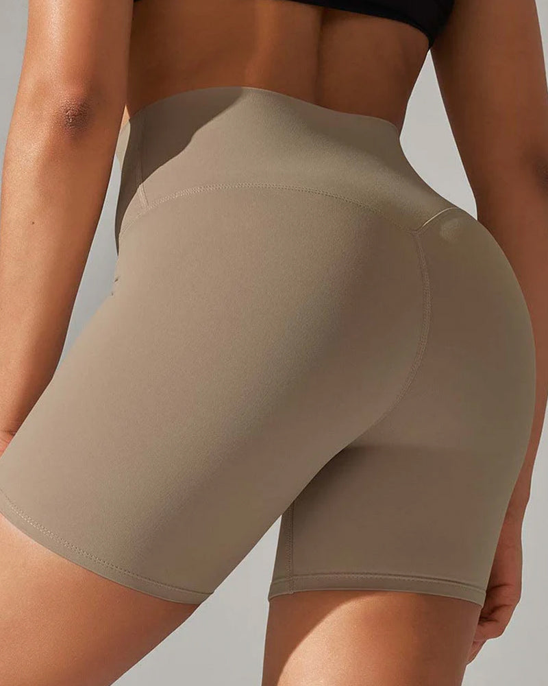 Women's Summer Thin Tummy Lifting Buttocks Sports Casual Yoga Shorts