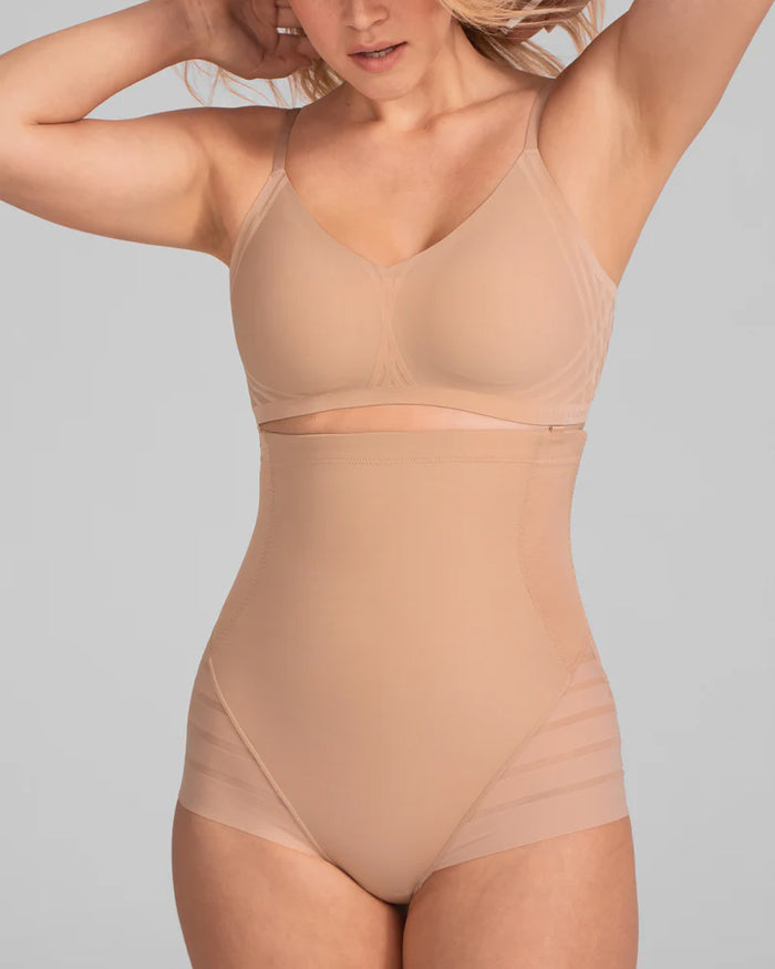 Women's High Waist Tummy Lifting Mesh Breathable Comfortable Shaping Panties