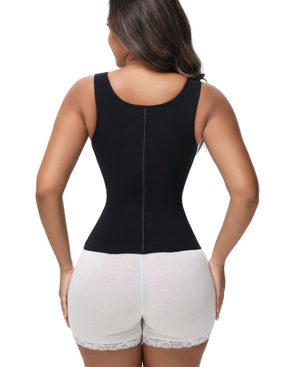 Women's Waist and Abdomen Shaping Tights Ultimate Latex Corset Vest With Bra