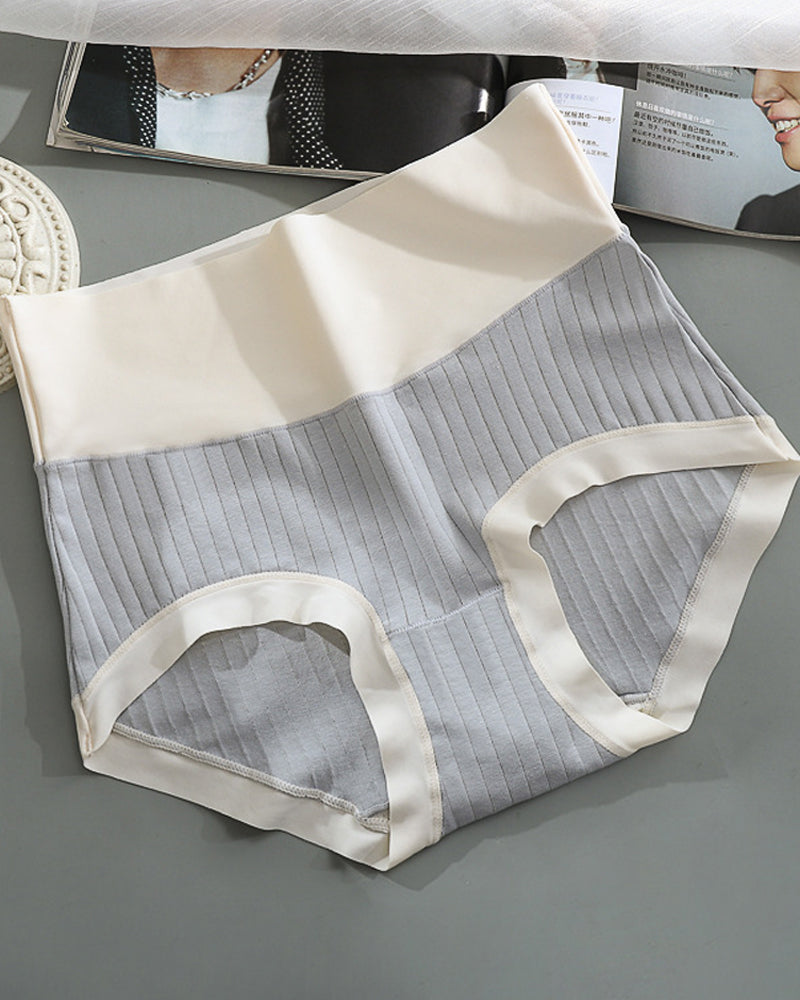 Pure Cotton Antibacterial Crotch Seamless High Elastic Belly-Controlling Cotton Underwear