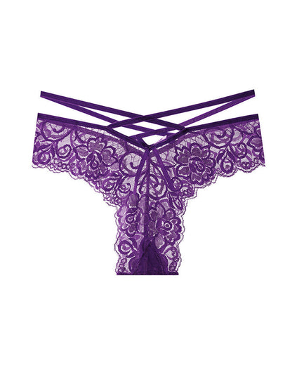 Sexy Jacquard Lace Low Rise Briefs