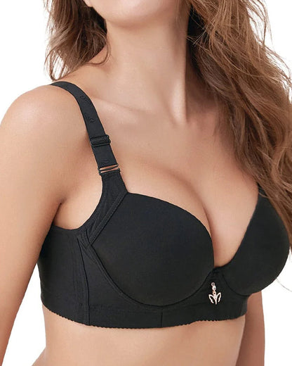 Breathable Plus Size No Steel Ring Push Up Bra