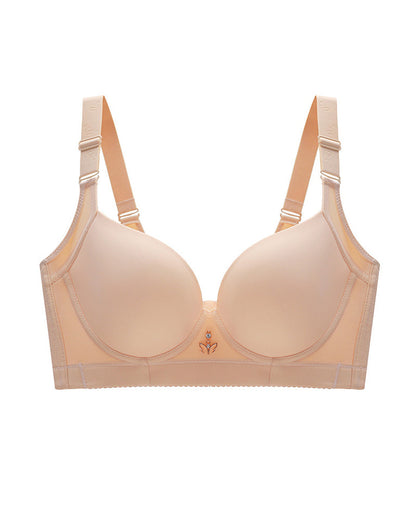 Breathable Plus Size No Steel Ring Push Up Bra