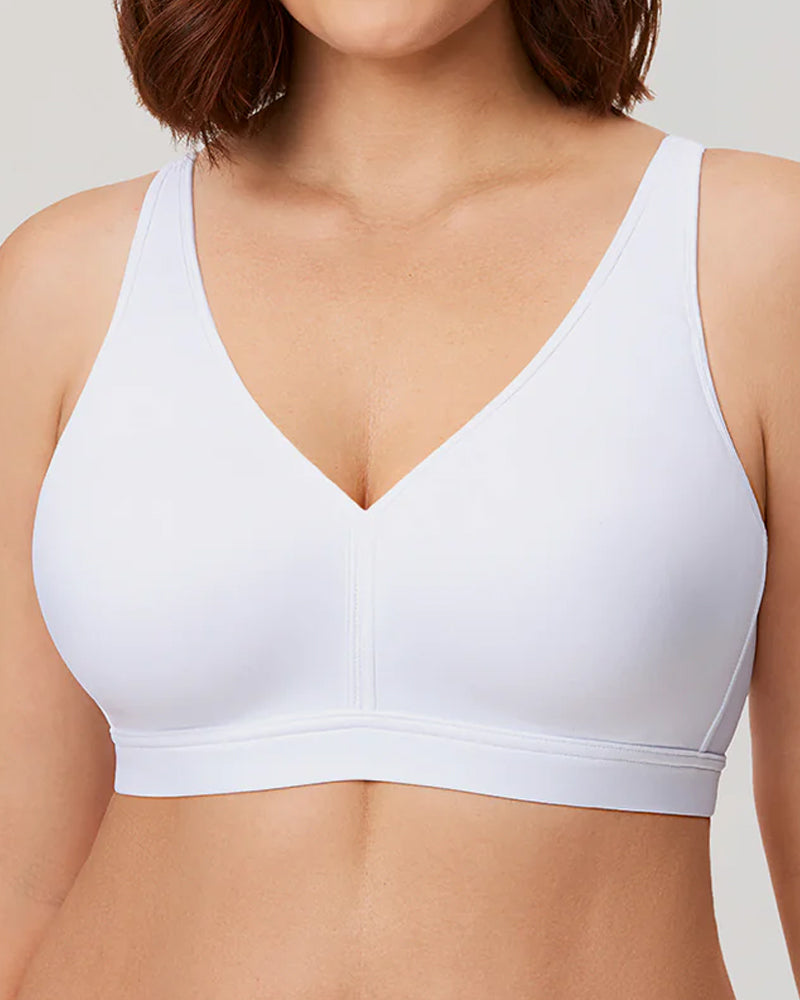 Wire-free Deep V Full Cup Comfortable Bra