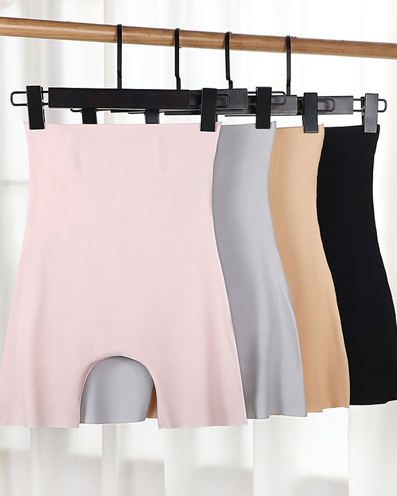 High-waisted Tummy-controlling Seamless Hip-lifting Body Shaping Shorts
