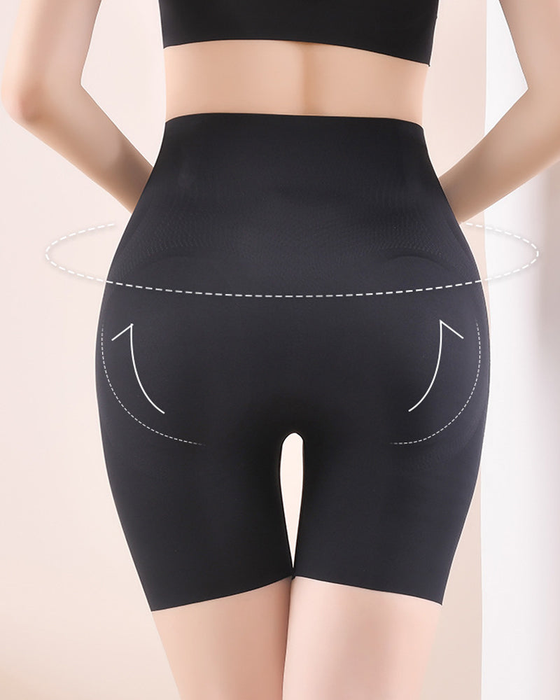 High-waisted Tummy-controlling Seamless Hip-lifting Body Shaping Shorts