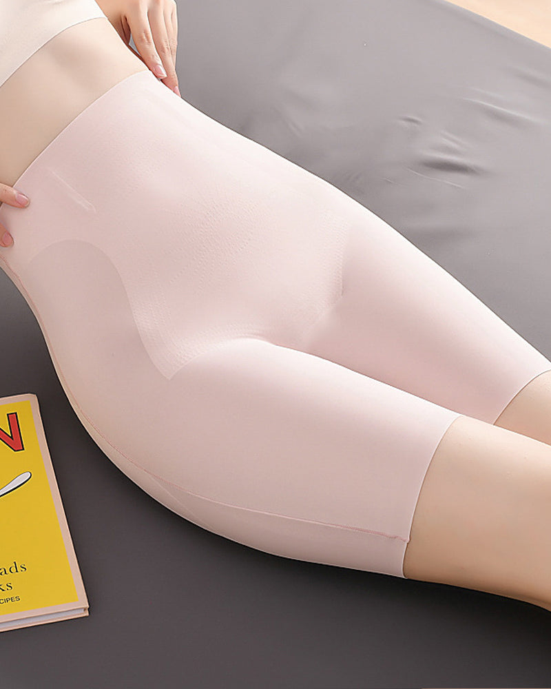High-waisted Tummy-controlling Seamless Hip-lifting Body Shaping Shorts