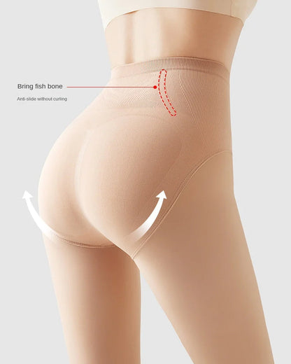 High-waisted Tummy-controlling Hip-lifting Stretch Leggings