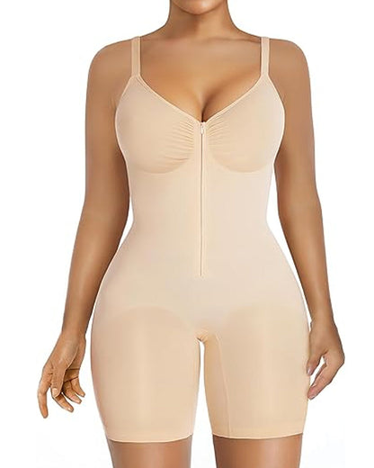 Women's Stretch Fabric Breathable Mesh Body Shaper Tummy Control Tights