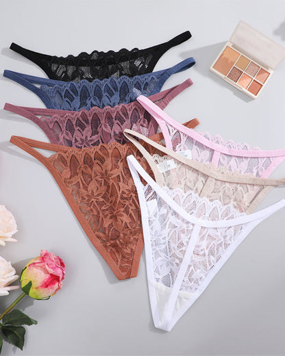 Low-Rise Breathable Lace Sexy Seamless String T-Back
