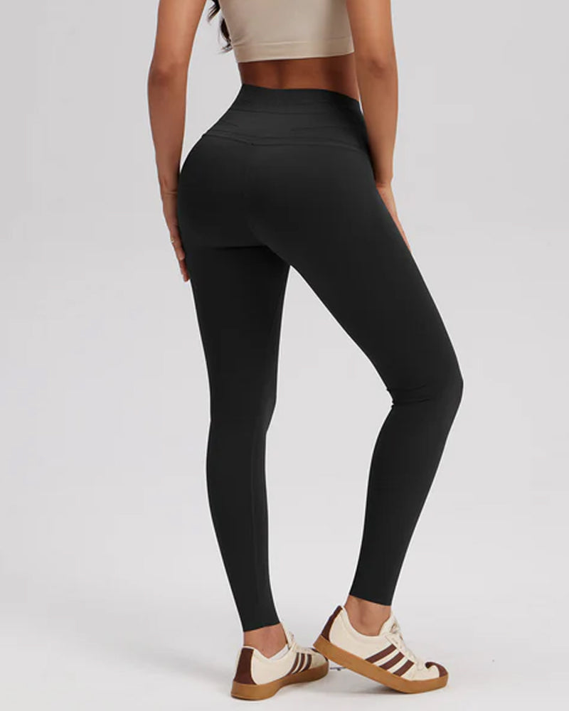 Women's Seamless Tummy Control Butt Lifting Stretch Yoga Leggings
