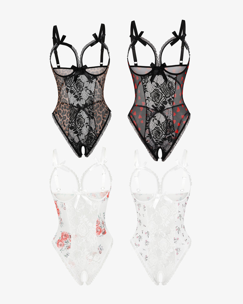 2Packs Sets Lace Mini Bodysuit