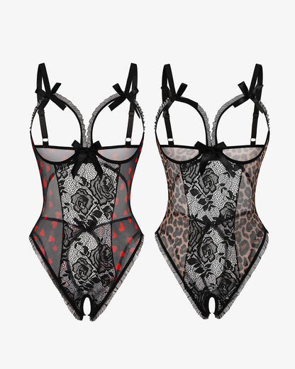 2Packs Sets Lace Mini Bodysuit