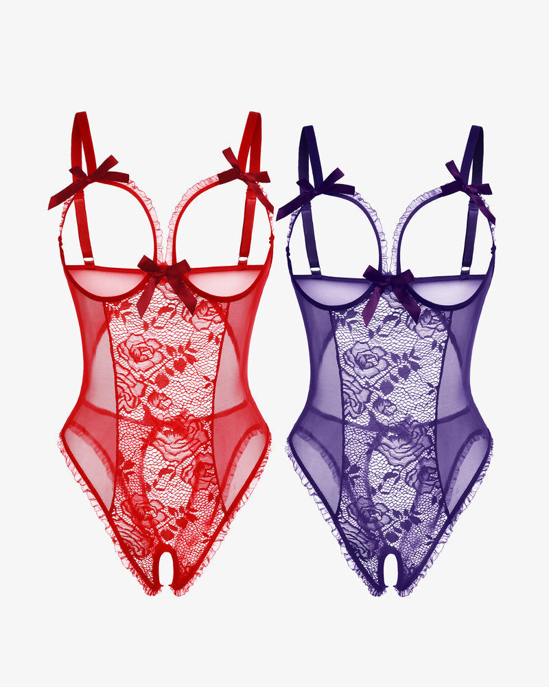 2Packs Sets Lace Mini Bodysuit