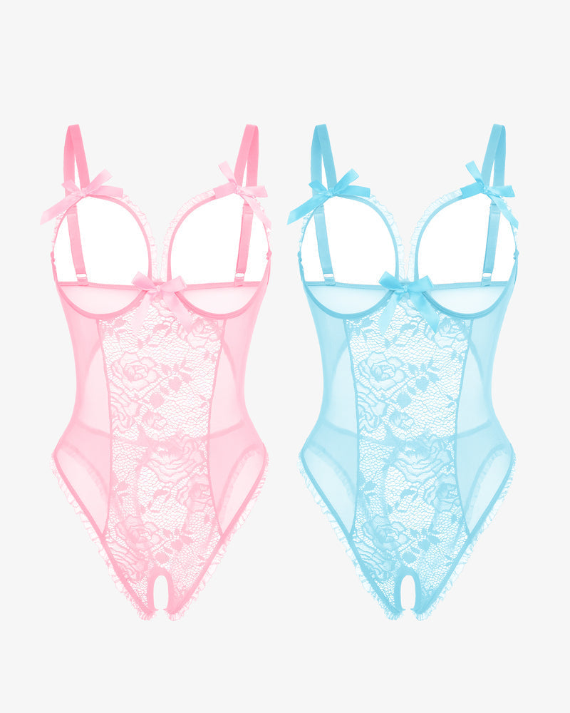 2Packs Sets Lace Mini Bodysuit