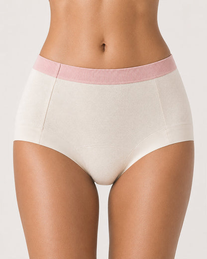 Multi-Pack Mid Waist Pure Cotton Antibacterial Breathable Briefs