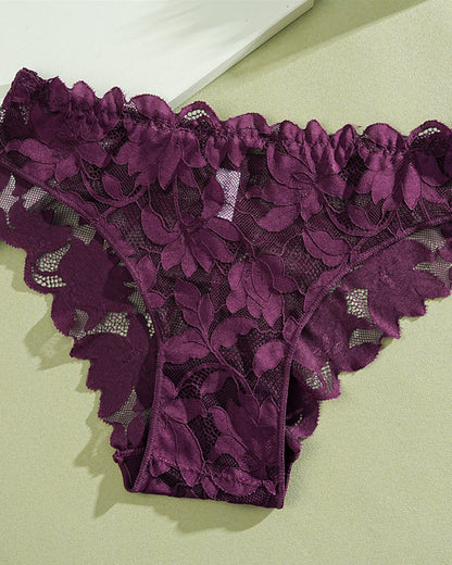 Women's Sexy Lace Floral Mesh Breathable Panties