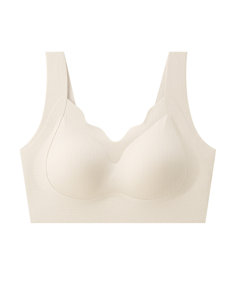 Women's V Neck Seamless Wire-free Comfortable Breathable Vest Bra