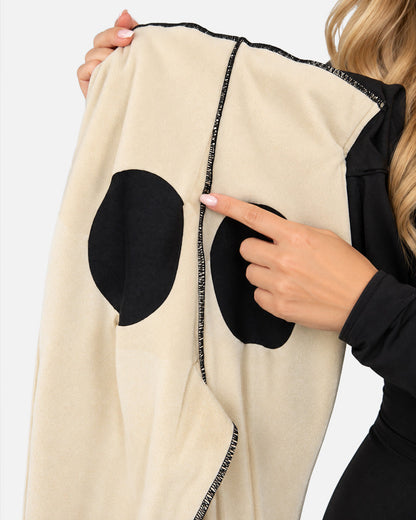 Deep V Front Zipper High Stretch Tummy Control Butt Lifter Long Sleeve Shaping Jumpsuit