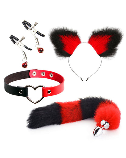 Erotic Ear Hair Clip Sex Toys SM Four-Piece Set