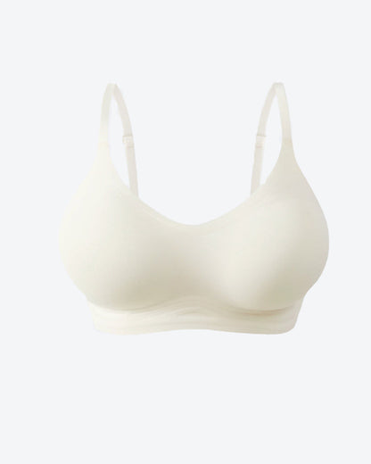 Women's V-neck Seamless Breathable Push-up Vest Bra  with Two Removable Shaping Pads