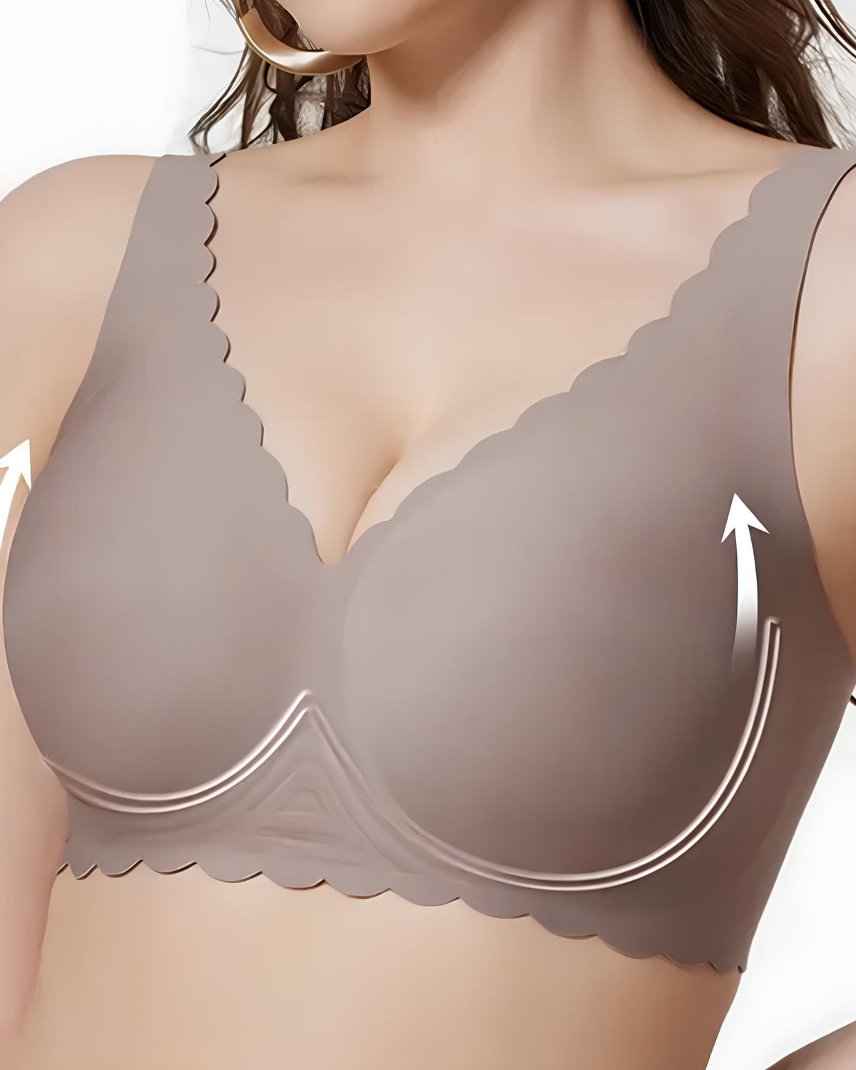 Deep V Wireless Seamless Stretchy Push-up Bra