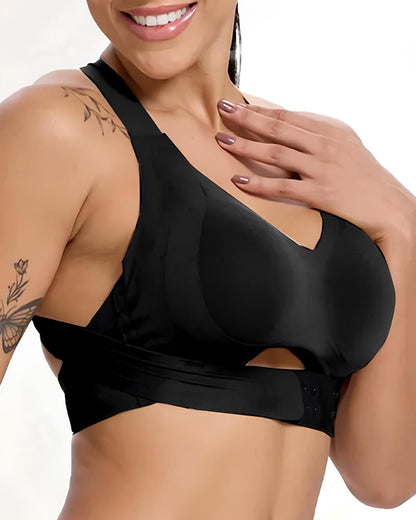 Women's Seamless Push-Up Shaping Correcting Back Sports Bra