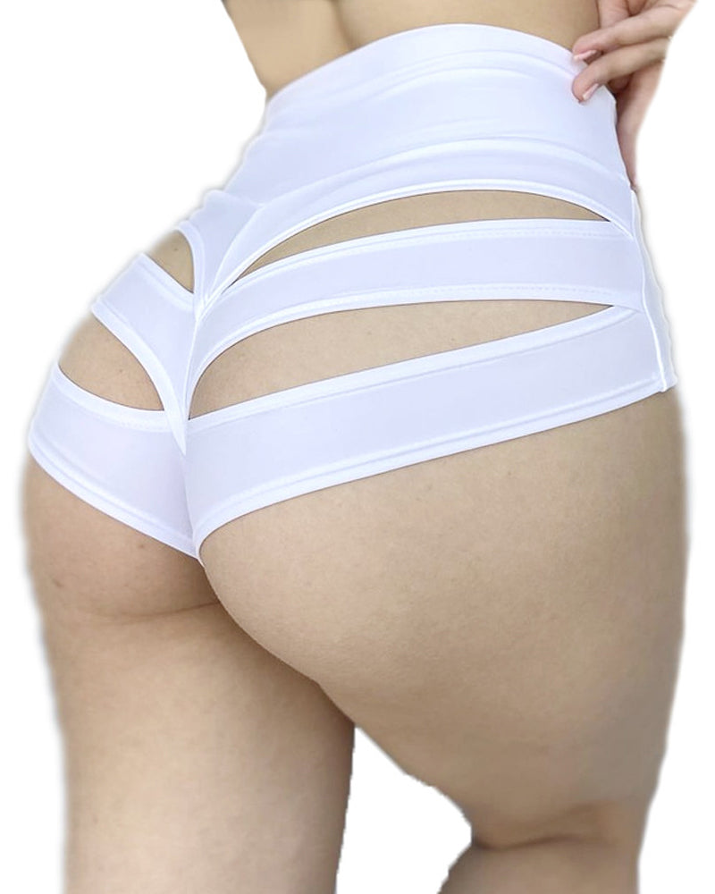 Sexy High-waisted Stretch Seamless Hollow Panties