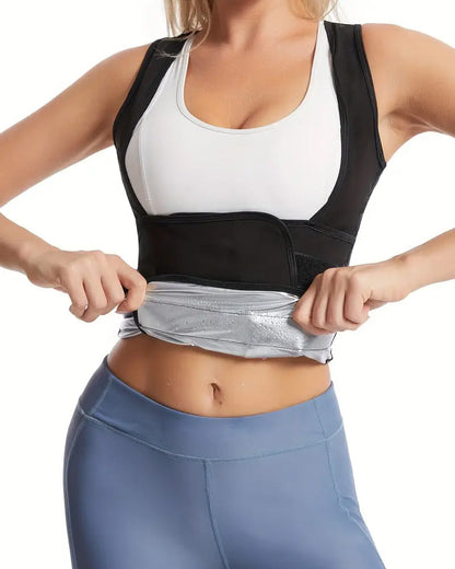 Sweat-Wicking High Waist Abdomen Shaping Sports Fitness Vest