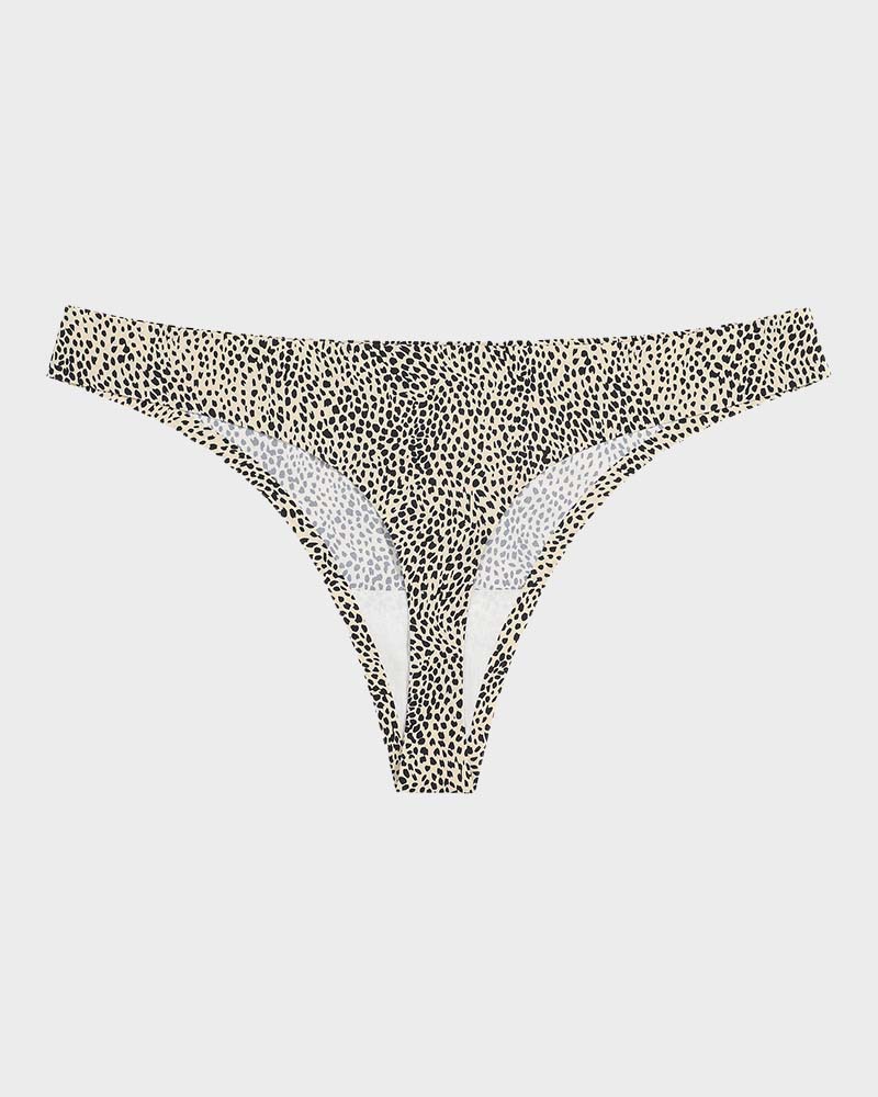 Floralshe®Low-Rise Animal Print Seamless Thong Panty