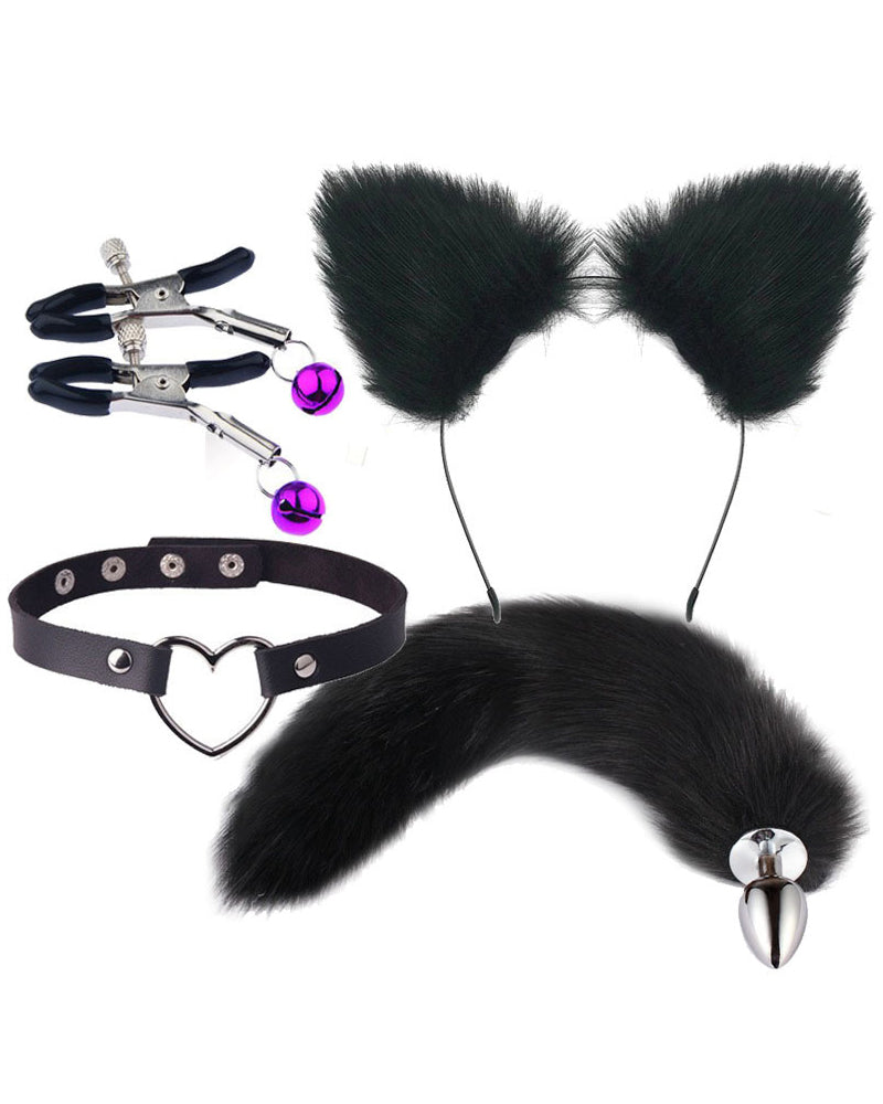 Erotic Ear Hair Clip Sex Toys SM Four-Piece Set