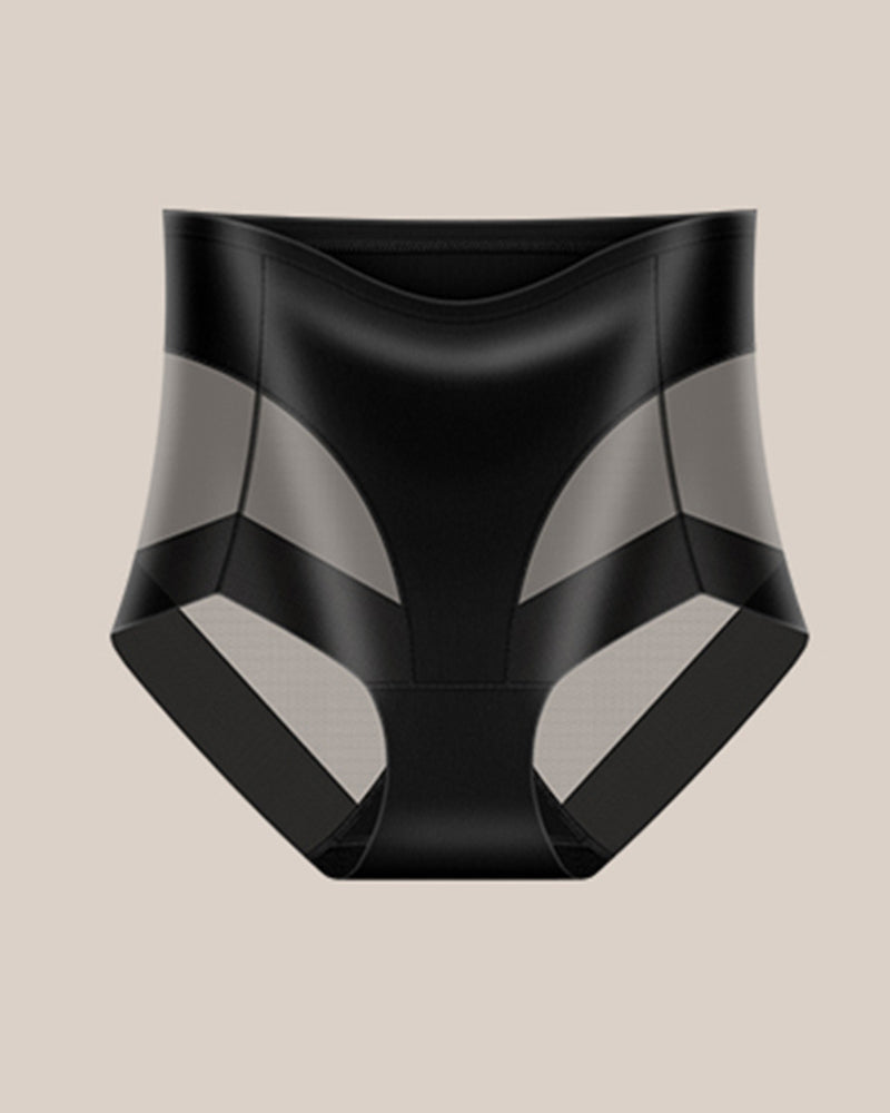 Sexy Stretchy Mesh Patchwork Tummy Control Butt Lifting Panties