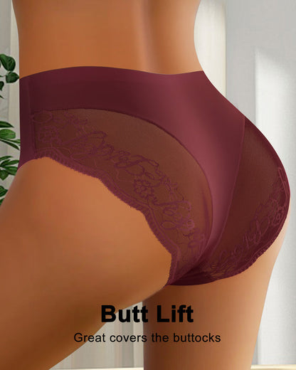 Patchwork Lace Sexy Seamless Elastic Panties