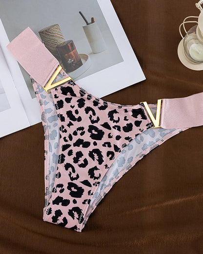 Seamless Sexy Colorblock Printed Panties