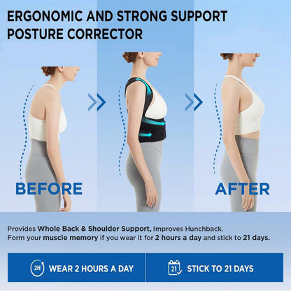 Adult Breathable Mesh Support Invisible Shoulder Open Back Posture Back Corrector
