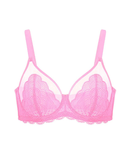 Women's Mermaid Scale Lace Unlined Bra